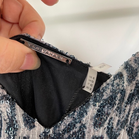 NWT Elie Tahari Yesmina Quartz Sequin Dress - Picture 8 of 11